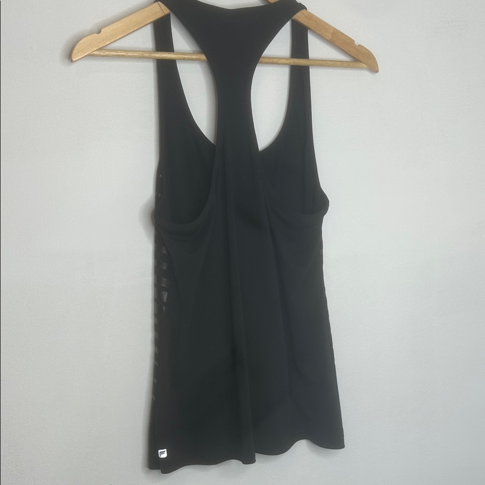 Fabletics Reflective Black Striped Racerback Tank Top Large - Picture 5 of 6